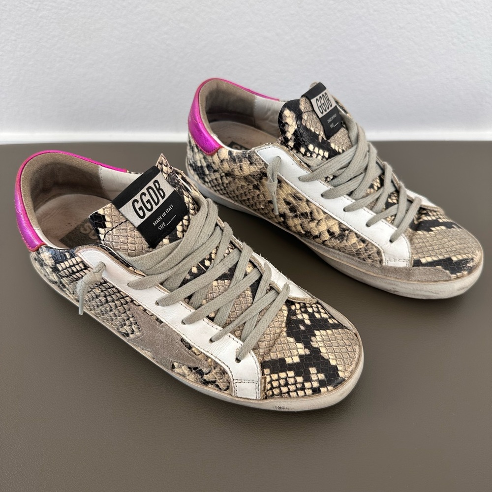Golden Goose Superstar Python Sneaker (8.5)